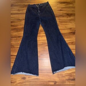 Fashion Nova Dark Blue Flare Jeans